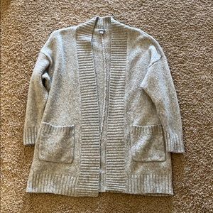 Aerie grey long cardigan